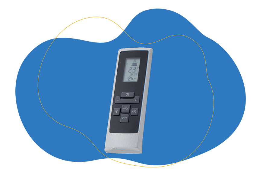 Die Fernbedienung der mobilen Klimaanlagen De´Longhi Pinguino